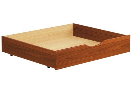 Подкроватный ящик Estella с деревянными боковинами, Бук/Щит, Стандарт, для 190 см, цвет Белый